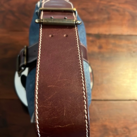 Fendi Vintage Hobo Bag Blue Denim & Leather - Picture 10 of 15